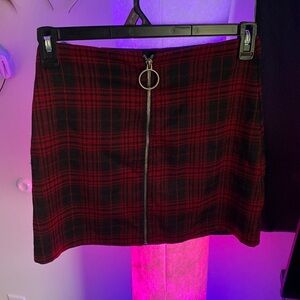 Medium Straight Mini Skirt Checkered